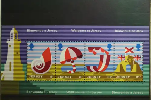 Großbritannien Jersey Block 1 mit 119-122 postfrisch #UP483