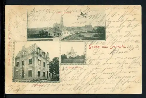 AK Anrath Kreis Viersen Haus Broich, Rathaus, Totalansicht 1903 #IT789