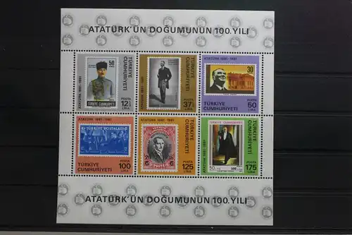 Türkei Block 19 mit 2557-2562 postfrisch #UQ493