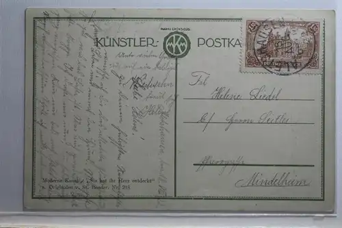 AK Deutschland Moderne Kunst "Sie hat ihr Herz entdeckt" 1922 #PI472