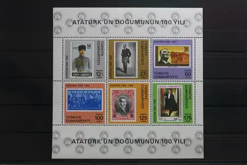 Türkei Block 19 mit 2557-2562 postfrisch #UQ490