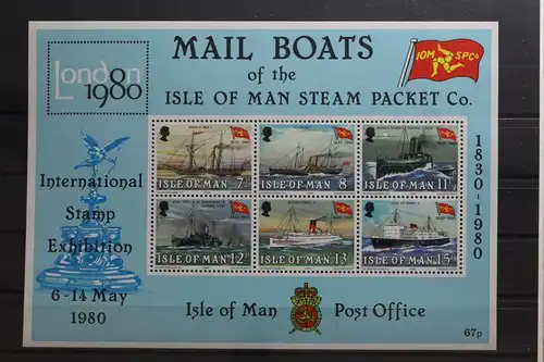 Großbritannien Isle of Man Block 3 mit 166-171 postfrisch #UP613