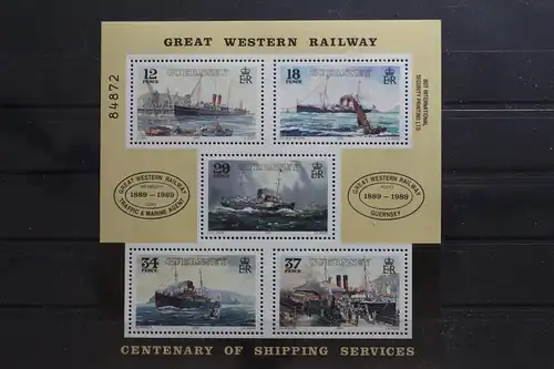 Großbritannien Guernsey Block 5 mit 460-464 postfrisch #UP642