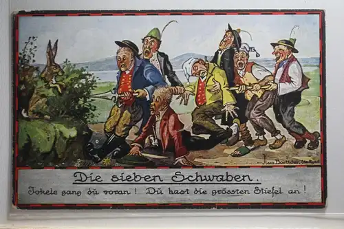 AK Deutschland Die sieben Schaben 1923 #PI439