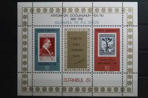 Türkei Block 20 mit 2574-2575 postfrisch #UQ443