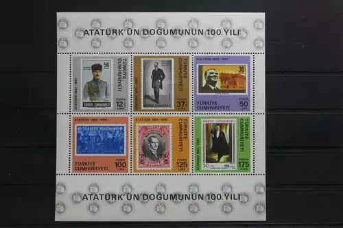 Türkei Block 19 mit 2557-2562 postfrisch #UQ492