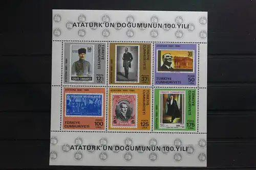 Türkei Block 19 mit 2557-2562 postfrisch #UQ488