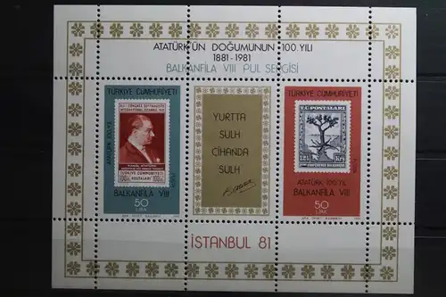 Türkei Block 20 mit 2574-2575 postfrisch #UQ445