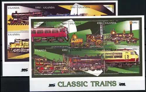 Uganda 1739-1750 postfrisch Lokomotive #IV430