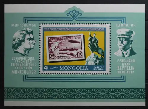 Mongolei Block 51 mit 1125 postfrisch #UP503