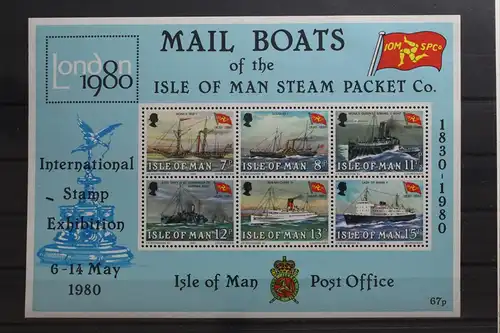 Großbritannien Isle of Man Block 3 mit 166-171 postfrisch #UP618