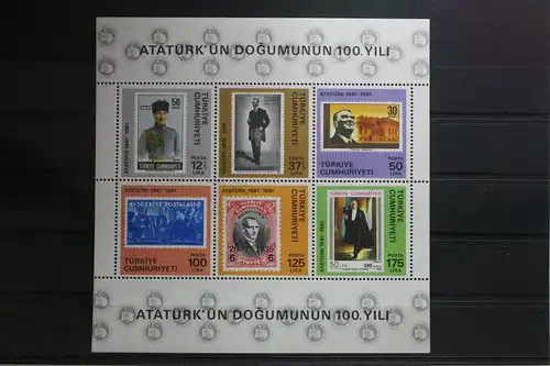 Türkei Block 19 mit 2557-2562 postfrisch #UQ489