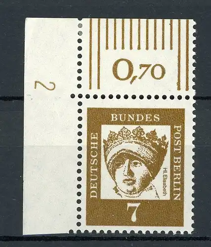 Berlin 200 DZ 2 ** Falz im Oberrand #IT955