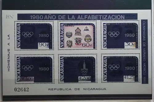 Nicaragua Block 125 mit 2141-2146 postfrisch #UR342