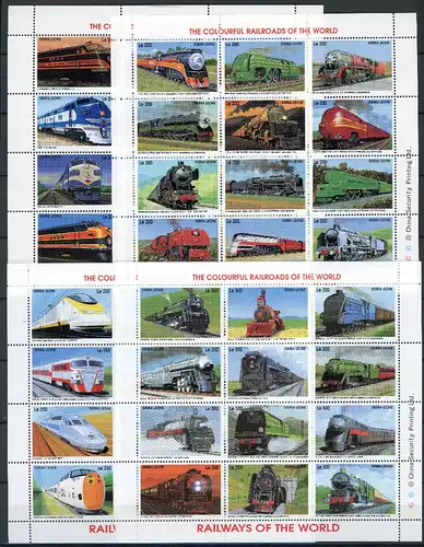 Sierra Leone KB 2294-2341 postfrisch Eisenbahn #IM090