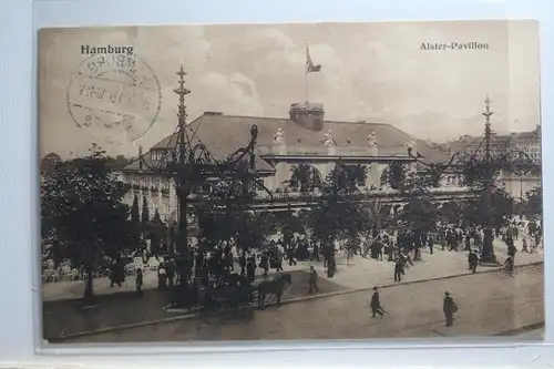 AK Hamburg Alster-Pavillon 1915 #PI524