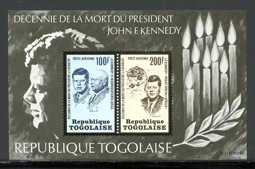 Togo Block 79 postfrisch Kennedy #IU667