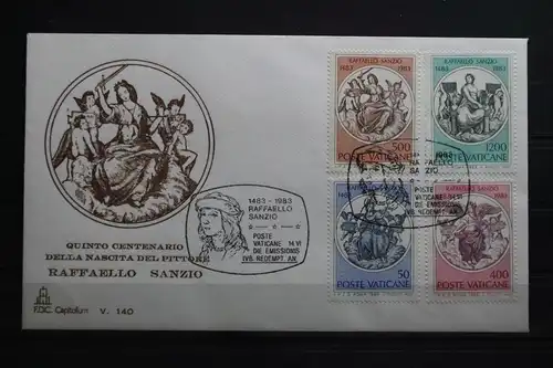 Vatikan 826-829 gestempelt als FDC #UR383