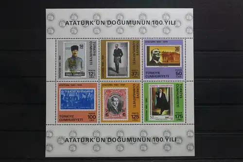 Türkei Block 19 mit 2557-2562 postfrisch #UQ487