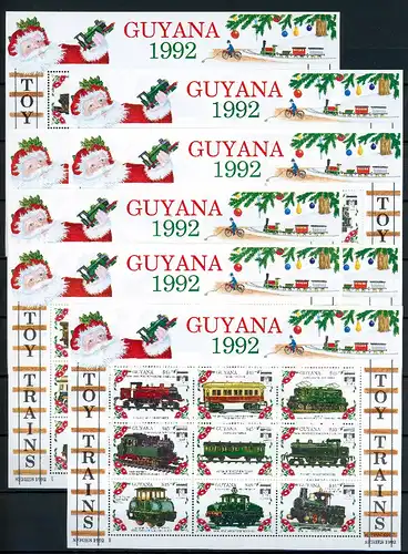 Guyana 3898-3969 postfrisch Eisenbahn #IM072