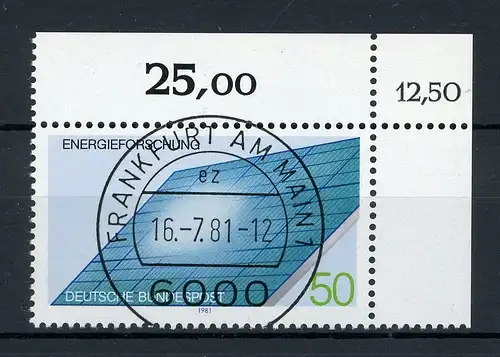 Bund 1101 KBWZ gestempelt Frankfurt #IU622