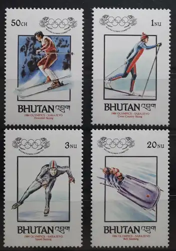 Bhutan 847-850 postfrisch #UU044