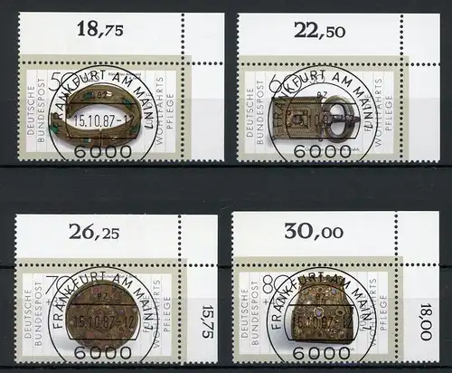 Bund 1333-1336 KBWZ gestempelt Frankfurt #IV092