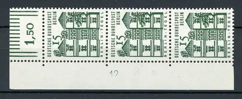 Berlin 3er Streifen 243 DZ 12 postfrisch #IX754