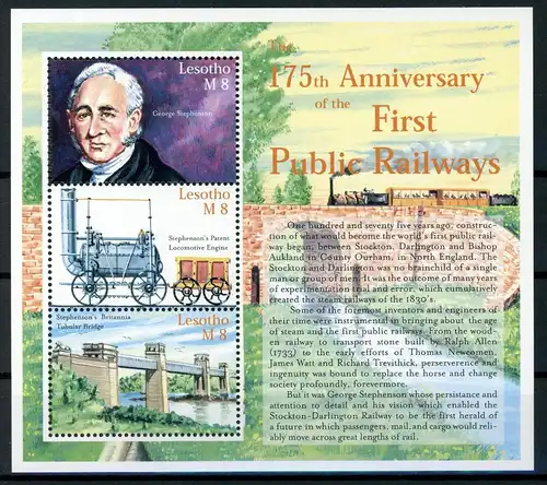 Lesotho 1627-1629 postfrisch Eisenbahn #IV481