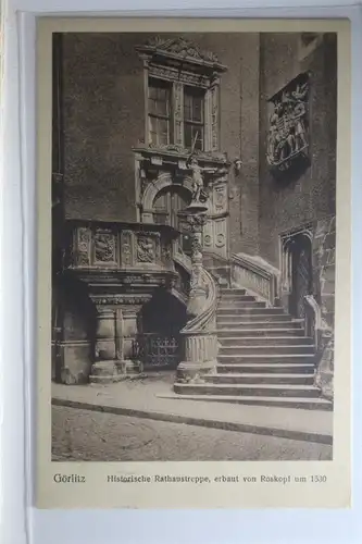 AK Görlitz Historische Rathaustreppe, erbaut um 1530 1927 #PI533