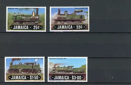 Jamaika 595-598 postfrisch Eisenbahn #IV468
