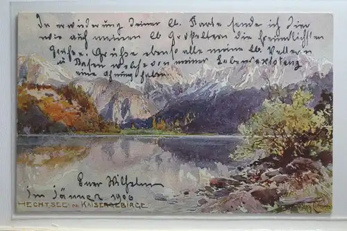 AK Brandenberger Alpen Hechtsee im Kaisergebirge 1906 #PI544