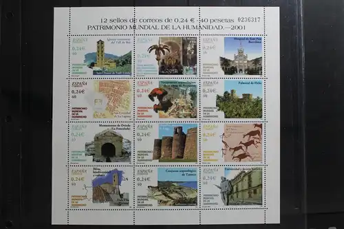 Spanien 3678-3689 postfrisch als Zd-Bogen #UU291
