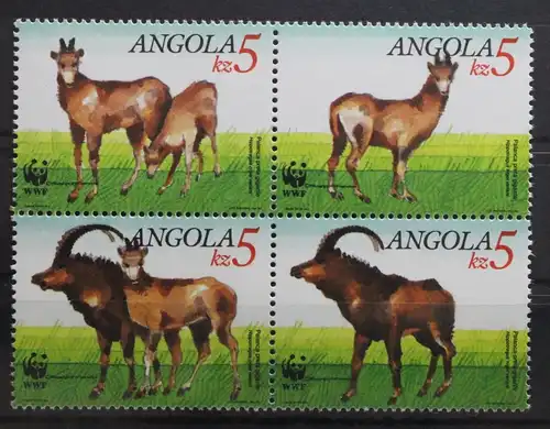 Angola 799-802 postfrisch als Viererblock #UU090