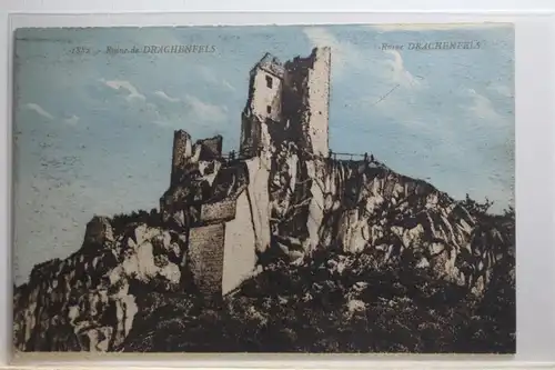AK Siebengebirge Ruine Drachenfels 1928 #PI546
