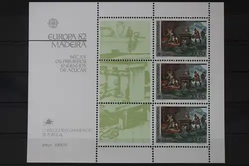 Portugal Madeira Block 3 mit 77 postfrisch Europa #UV070