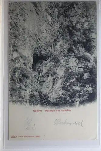 AK Gemmi Passage des Echelles 1906 #PI573