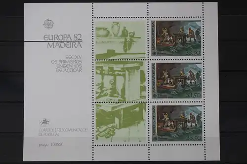Portugal Madeira Block 3 mit 77 postfrisch Europa #UV080