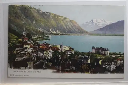 AK Montreux et Dents du Midi 1906 #PI599