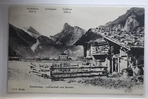 AK Kandersteg Landschaft und Gemmi 1906 #PI594