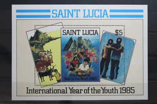 St. Lucia Block 43 mit 801 postfrisch #UU067
