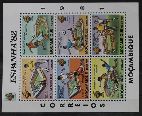 Mosambik Block 8 B mit 788-793 postfrisch #UU412