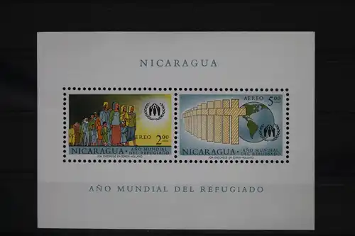 Nicaragua Block 54 mit 1257-1258 postfrisch #UV228