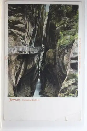 AK Zermatt Gornerschlucht 1906 #PI593