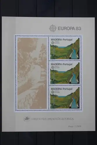 Portugal Madeira Block 4 mit 84 postfrisch Europa #UV087