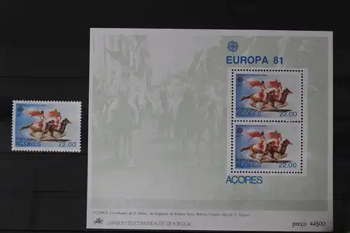 Portugal Azoren Block 2 mit 342 postfrisch Europa #UU865