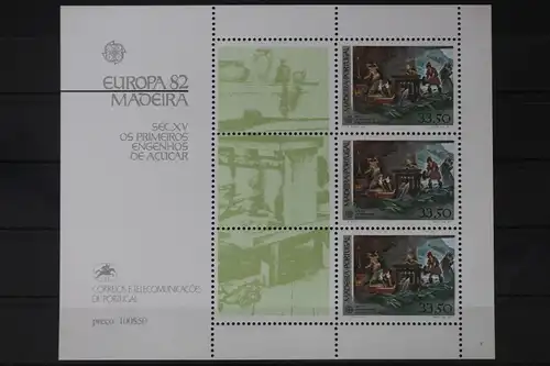 Portugal Madeira Block 3 mit 77 postfrisch Europa #UV076