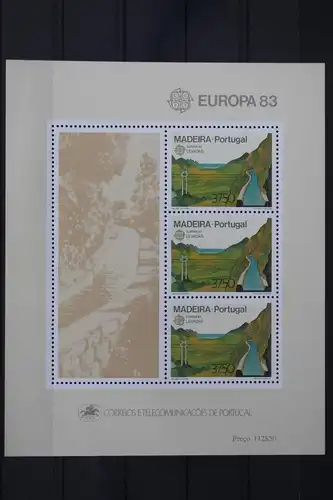 Portugal Madeira Block 4 mit 84 postfrisch Europa #UV089