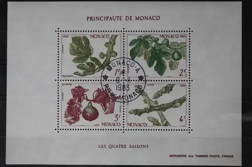 Monaco Block 24 mit 1597-1600 gestempelt #UV300