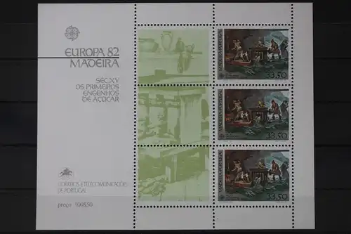 Portugal Madeira Block 3 mit 77 postfrisch Europa #UV074